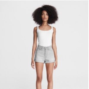 2 pairs Rag & bone maya high rise shorty short, size 30 yellow and grey. NWT